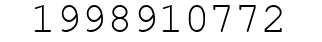 Number 1998910772.