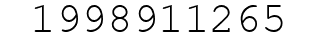 Number 1998911265.