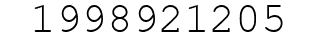 Number 1998921205.