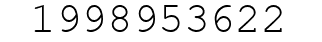 Number 1998953622.