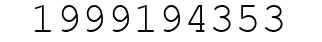 Number 1999194353.