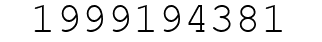 Number 1999194381.