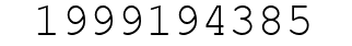 Number 1999194385.