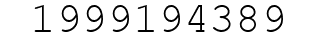 Number 1999194389.