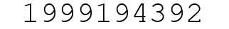 Number 1999194392.