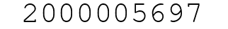 Number 2000005697.