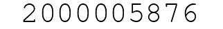 Number 2000005876.