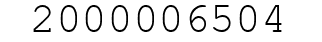 Number 2000006504.
