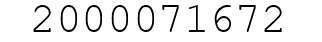Number 2000071672.