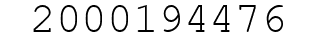 Number 2000194476.