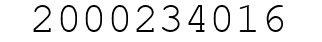 Number 2000234016.