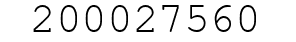 Number 200027560.
