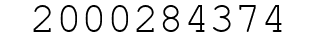 Number 2000284374.