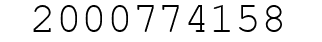 Number 2000774158.