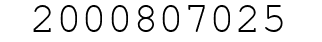 Number 2000807025.