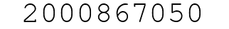 Number 2000867050.