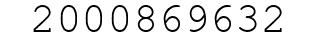 Number 2000869632.