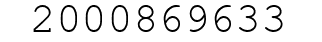Number 2000869633.