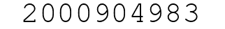 Number 2000904983.