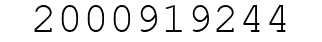 Number 2000919244.