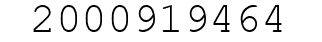 Number 2000919464.