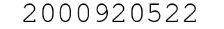 Number 2000920522.