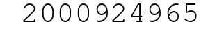 Number 2000924965.