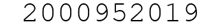Number 2000952019.