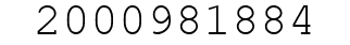 Number 2000981884.