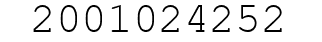 Number 2001024252.
