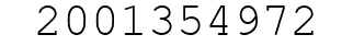 Number 2001354972.