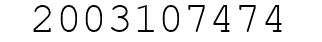 Number 2003107474.