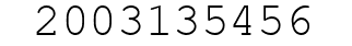 Number 2003135456.