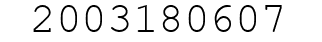 Number 2003180607.