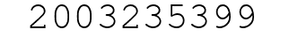 Number 2003235399.