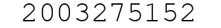 Number 2003275152.