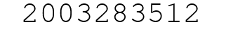Number 2003283512.