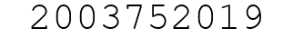 Number 2003752019.