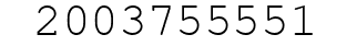 Number 2003755551.