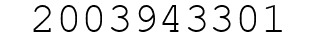 Number 2003943301.