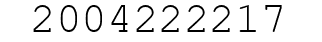 Number 2004222217.