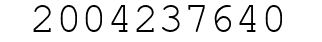 Number 2004237640.