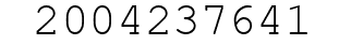 Number 2004237641.