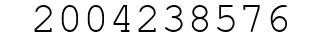 Number 2004238576.