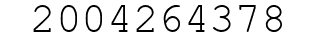 Number 2004264378.