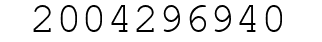 Number 2004296940.