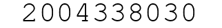 Number 2004338030.