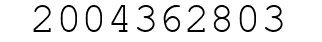 Number 2004362803.