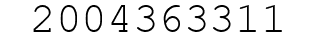 Number 2004363311.