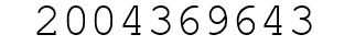 Number 2004369643.